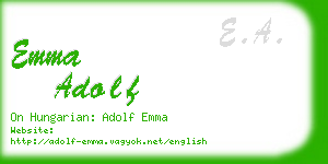 emma adolf business card